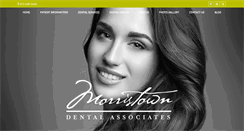 Desktop Screenshot of morristowndentalassociates.com